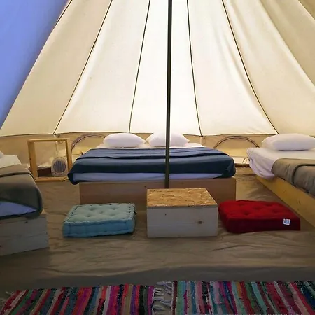Tiny House Et Tentes En Coton Dans La Pinede